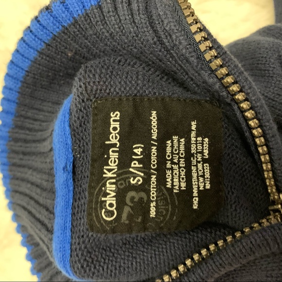 Calvin Klein boy half zipped sweater - Picture 4 of 4